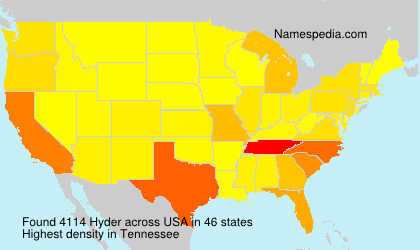 Surname Hyder in USA Surname Hyder in USA