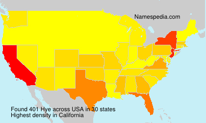 Surname Hye in USA Surname Hye in USA