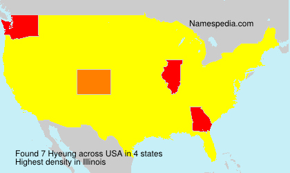 Surname Hyeung in USA Surname Hyeung in USA