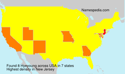 Surname Hyeyoung in USA Surname Hyeyoung in USA