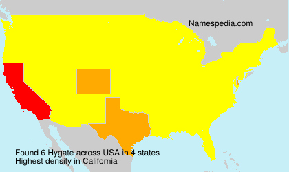 Surname Hygate in USA Surname Hygate in USA