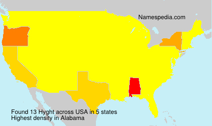 Surname Hyght in USA Surname Hyght in USA