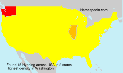 Surname Hynning in USA Surname Hynning in USA