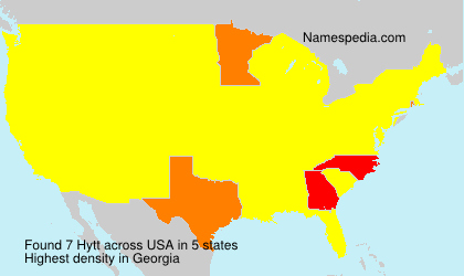 Surname Hytt in USA Surname Hytt in USA