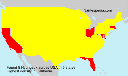 Surname Hyungsuk in USA Surname Hyungsuk in USA