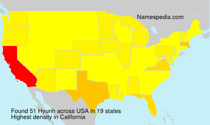 Surname Hyunh in USA Surname Hyunh in USA