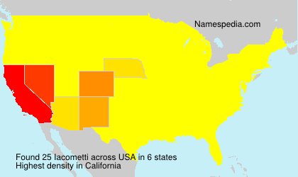 Surname Iacometti in USA Surname Iacometti in USA