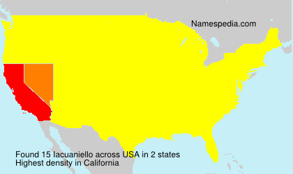 Surname Iacuaniello in USA