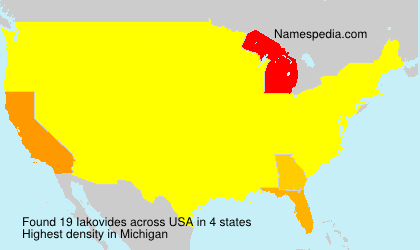 Surname Iakovides in USA Surname Iakovides in USA