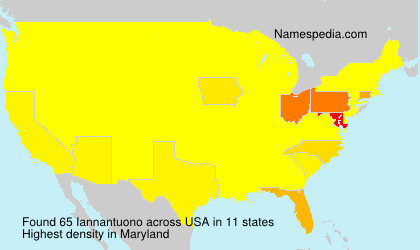 Surname Iannantuono in USA Surname Iannantuono in USA
