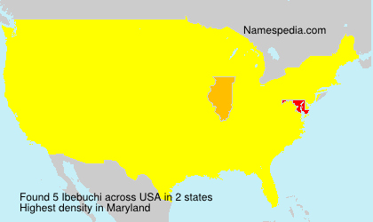 Surname Ibebuchi in USA Surname Ibebuchi in USA
