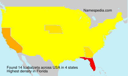 Surname Icabalzeta in USA Surname Icabalzeta in USA