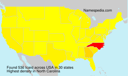 Surname Icard in USA Surname Icard in USA