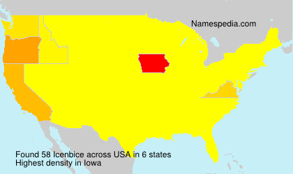 Surname Icenbice in USA Surname Icenbice in USA