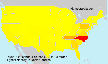 Surname Icenhour in USA Surname Icenhour in USA