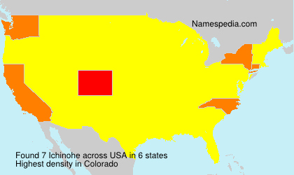 Surname Ichinohe in USA Surname Ichinohe in USA