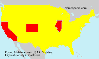 Surname Idate in USA Surname Idate in USA