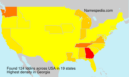 Surname Iddins in USA Surname Iddins in USA