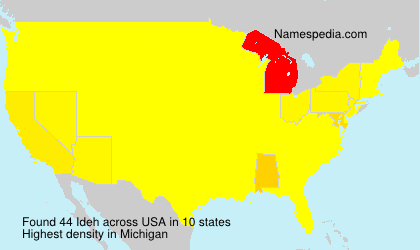 Surname Ideh in USA Surname Ideh in USA