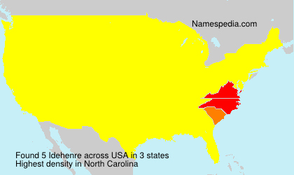Surname Idehenre in USA Surname Idehenre in USA