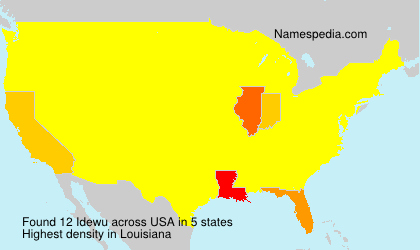 Surname Idewu in USA