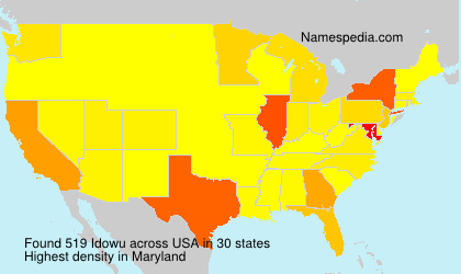 Surname Idowu in USA