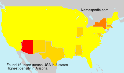 Surname Idson in USA Surname Idson in USA