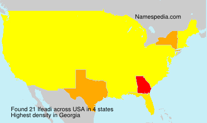 Surname Ifeadi in USA Surname Ifeadi in USA