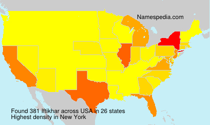 Surname Iftikhar in USA Surname Iftikhar in USA