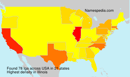 Surname Iga in USA Surname Iga in USA