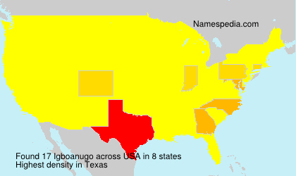 Surname Igboanugo in USA Surname Igboanugo in USA