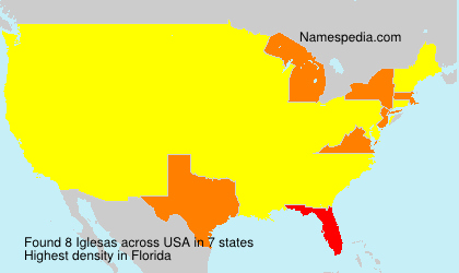 Surname Iglesas in USA Surname Iglesas in USA