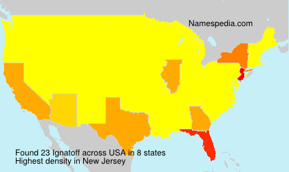 Surname Ignatoff in USA Surname Ignatoff in USA