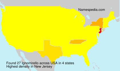 Surname Ignomirello in USA Surname Ignomirello in USA