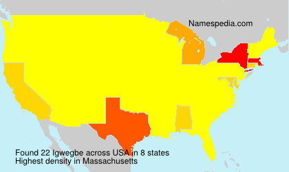 Surname Igwegbe in USA Surname Igwegbe in USA