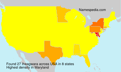 Surname Iheagwara in USA Surname Iheagwara in USA