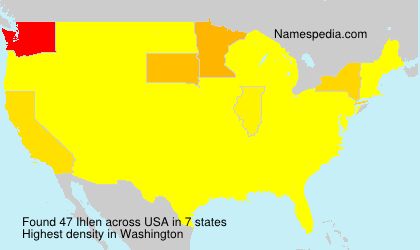 Surname Ihlen in USA Surname Ihlen in USA