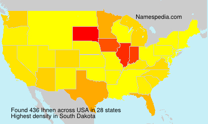 Surname Ihnen in USA Surname Ihnen in USA
