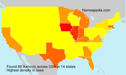 Surname Ikanovic in USA Surname Ikanovic in USA