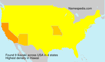 Surname Ikazaki in USA Surname Ikazaki in USA