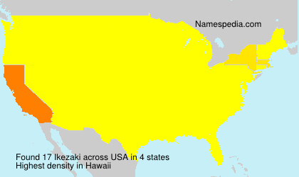 Surname Ikezaki in USA Surname Ikezaki in USA