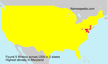 Surname Ikheloa in USA Surname Ikheloa in USA