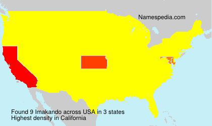 Surname Imakando in USA Surname Imakando in USA