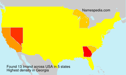 Surname Imand in USA Surname Imand in USA