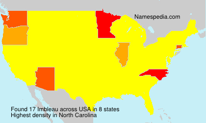 Surname Imbleau in USA