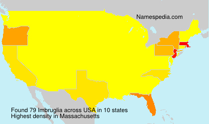 Surname Imbruglia in USA Surname Imbruglia in USA