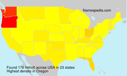 Surname Imholt in USA Surname Imholt in USA