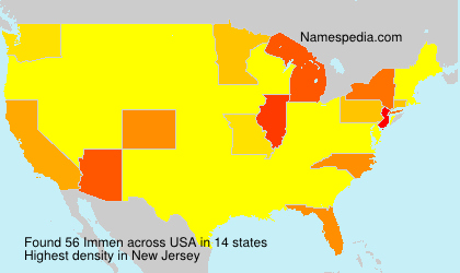 Surname Immen in USA Surname Immen in USA