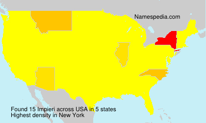 Surname Impieri in USA Surname Impieri in USA