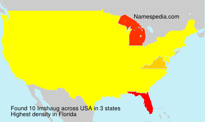 Surname Imshaug in USA Surname Imshaug in USA